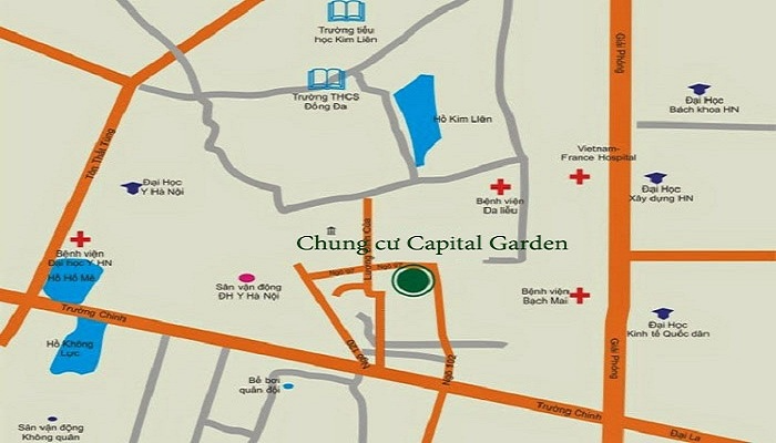 Vị trí Chung cư Capital Garden